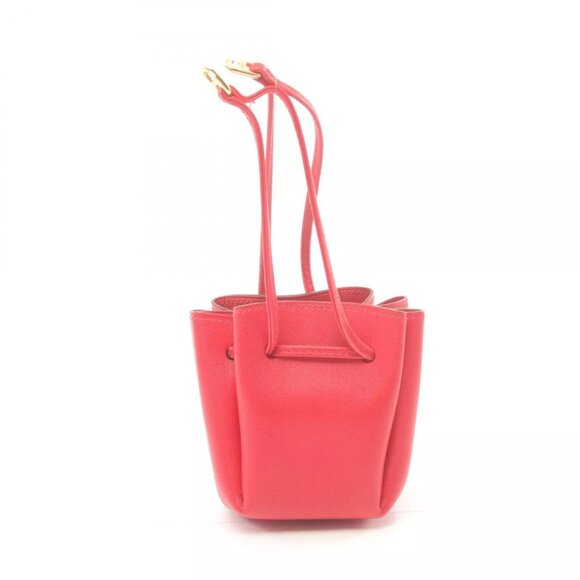 HERMES Vespa Pouch purse bag C Gulliver leather Rouge casaque - Picture 1 of 8